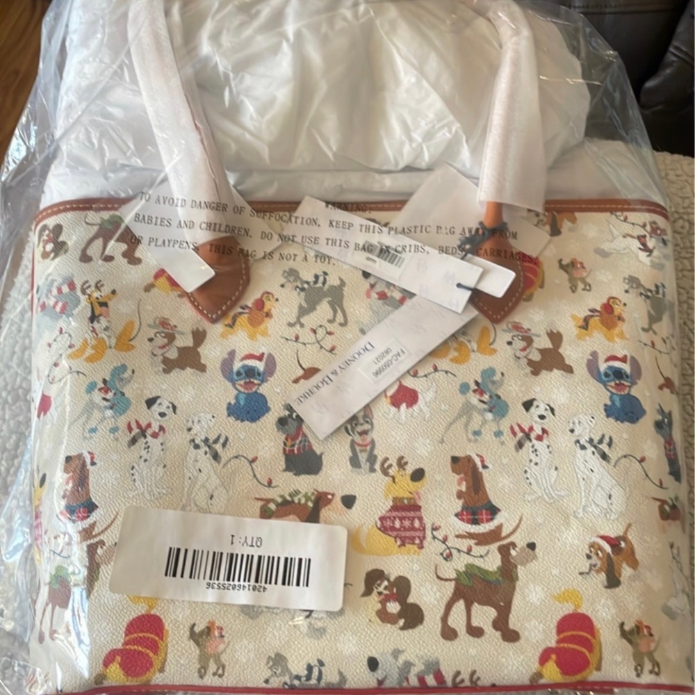 Dooney and Bourke Disney Christmas dogs